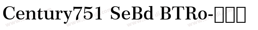 Century751 SeBd BTRo字体转换